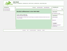 Tablet Screenshot of aha-welt.de